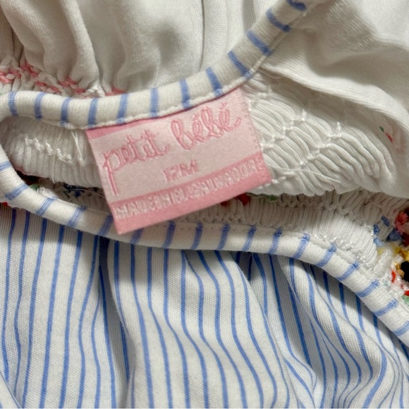 EUC Smocked Turkey Set by Petit Bebe 12 Months - Picture 6 of 6